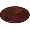 Ekena Millwork Oldham Ceiling Medallion (Fits Canopies up to 8 5/8"), Hand-Painted Antique Copper, 18"OD x 1 1/4"P CM18OLACS - alternate 3